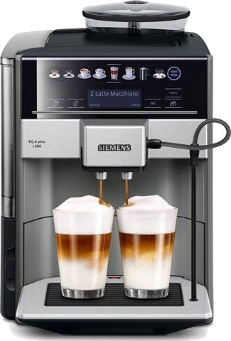 Siemens EQ6 Plus S500 Helautomatisk Espressomaskin - 19 Bar Svart Siemens EQ6 Plus S500 Helautomatisk Espressomaskin - 19 Bar Svart
