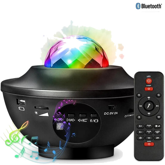 Party Fun Lights Galaxy Bluetooth Speaker with Remote Control 605604 Party Fun Lights Galaxy Bluetooth Speaker with Remote Control 605604