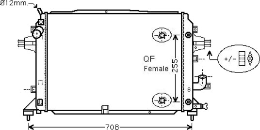 DIEDERICHS DCM2683 Radiator motorkjøling
