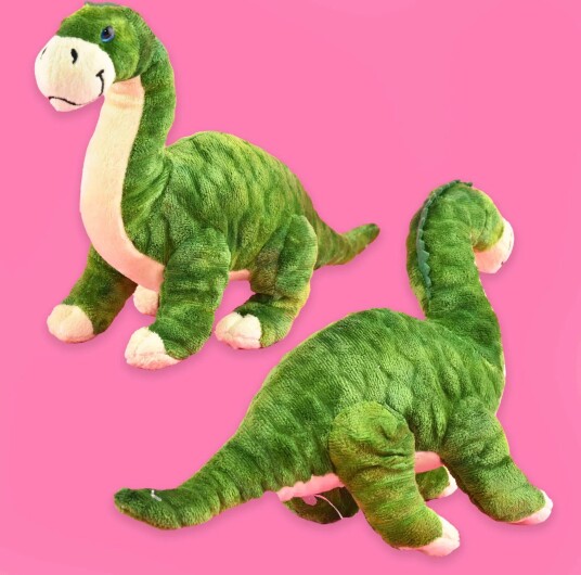 Plysj Dinosaur 30cm – velg variant Brontosaurus Stegosaurus T Rex Triceratops