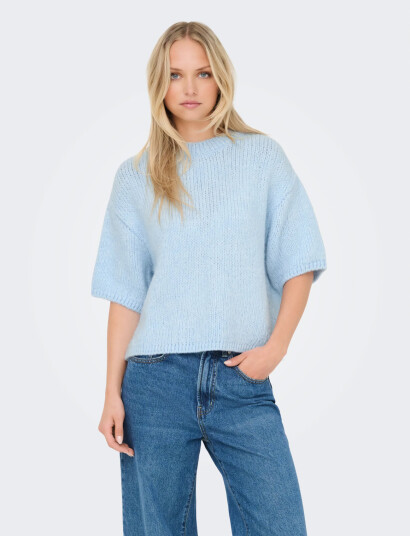 JDY Jdylinea S/S Pullover O Neck Knt Noos Blue XS