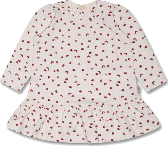 Petit Piao Dress L/S Gather Printed Ladybug (110 / 5 år)
