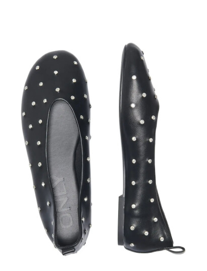 ONLY Onladriana 2 Studs Pu Ballerina Black 38 ONLY Onladriana 2 Studs Pu Ballerina Black 38