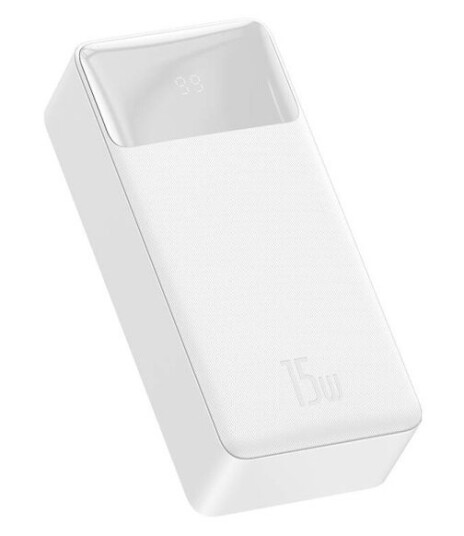 Powerbank Baseus Bipow Digital Display 15W 30000Mah Hvid