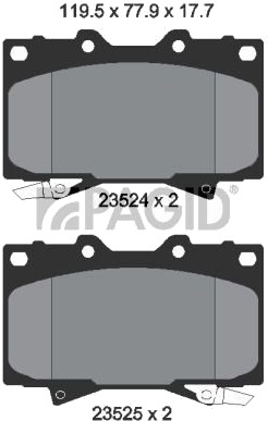 PAGID T1241N Bremseklosser