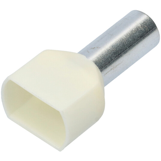 Nemiq Isolert Dobbel Endehylse 10mm2 14 Elfenben