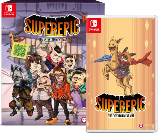 SuperEpic The Entertainment War Special Limited Edition Nintendo Switch Spill