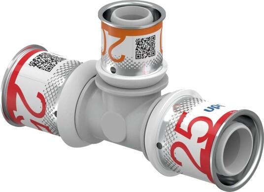 Uponor S-press Ppsu Kompositt T-rør 25-20-25mm