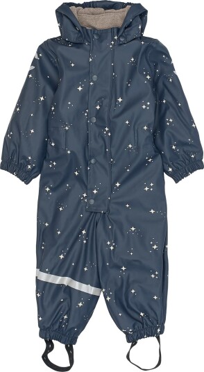 Mikk line Pu Aop Rain Suit With Fleece Navy 92