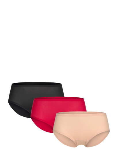 CHANTELLE Soft Stretch 3 Pack Shorty - Pink - ONE SIZE