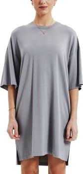 Bread and Boxers T Shirt Dress Grå viskose Large Dame