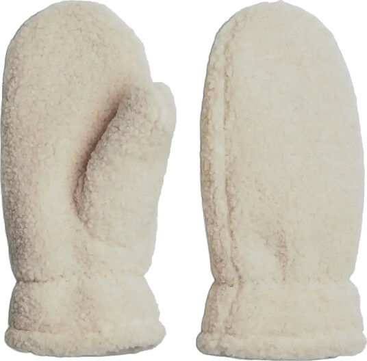 Pieces Pcnetty Teddy Mittens Bc - White - L