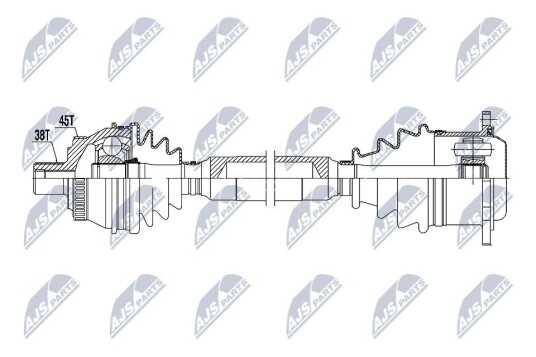 Nty Drivaksel NTY NPW AU 065 Nty Drivaksel NTY NPW AU 065