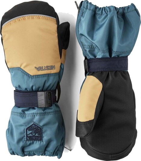 Hestra Baby Zip-votter, sand/petrol, 3