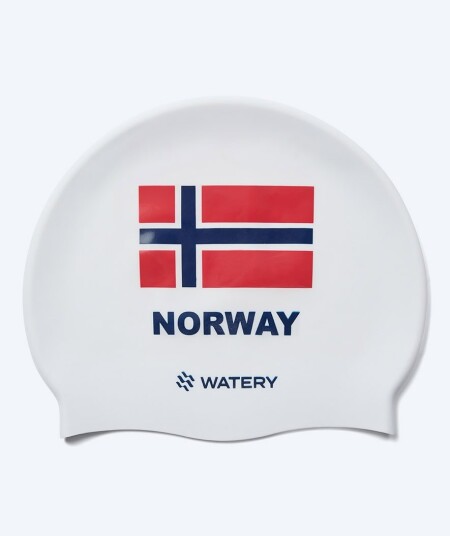 Watery badehette Norge Hvit Svømmehette