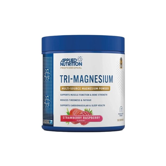 Applied Nutrition Kosttilskudd Tri Magnesium jordbær og bringebær 200 g Applied Nutrition Kosttilskudd Tri Magnesium jordbær og bringebær 200 g