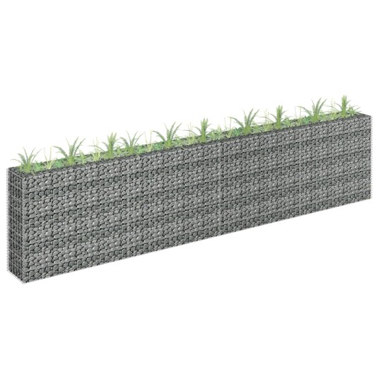 vidaXL Gabion høybed galvanisert stål 360x30x90 cm
