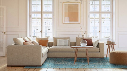 Wilton teppe   Lainey blå Størrelse: 200 x 280 cm