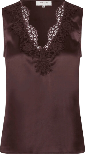 Rosemunde Rwjade Silk Lace Top Brown 34