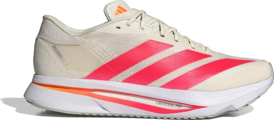Adidas Men's Adizero SL2 Off White/ Pure Orange / Lucid Red 43 1/3 Adidas Men's Adizero SL2 Off White/ Pure Orange / Lucid Red 43 1/3