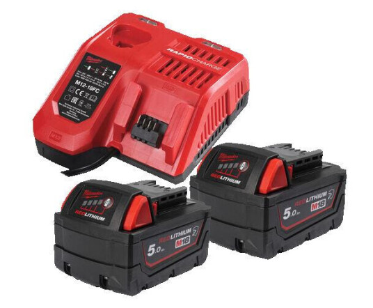 Milwaukee M18 NRGCR-502 Ladepakke 5,0 Ah Maskintilbehør & forbruk