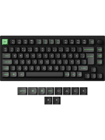Keychron Lemokey P1 HE 75% Knob Wireless Tri Mode QMK/VIA Gateron 2.0 Magnetic Switch Hall Effect Gamingtastatur Uten numpad Nordisk Svart Keychron Lemokey P1 HE 75% Knob Wireless Tri Mode QMK/VIA Gateron 2.0 Magnetic Switch Hall Effect Gamingtastatur Uten numpad Nordisk Svart
