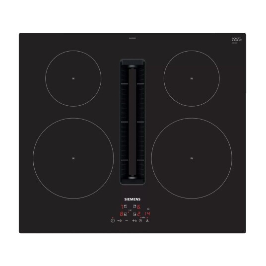 Siemens iQ300 platetopp med ventilator EH611BE15E (sort)