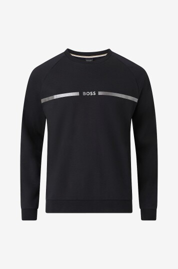Hugo Boss BOSS Collegegenser Authentic Sweatshirt Svart