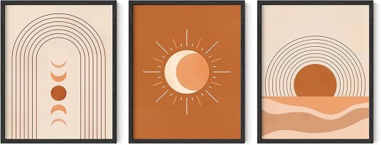 Plakat Boho / Mid Century Boho / Sett med 3