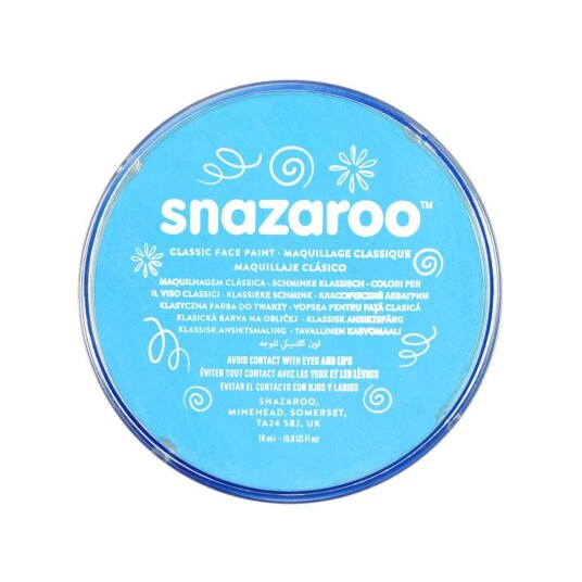 Snazaroo Sminkefarge 18ml blister turkis Snazaroo Sminkefarge 18ml blister turkis