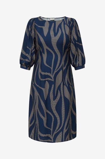 Only Carmakoma   Kjole carFannil 3/4 Calf Smock   Blå