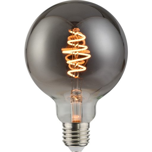 Nordlux E27 globe spiral filament 5W 1800K 125 mm dimbar - Smoke Nordlux E27 globe spiral filament 5W 1800K 125 mm dimbar - Smoke