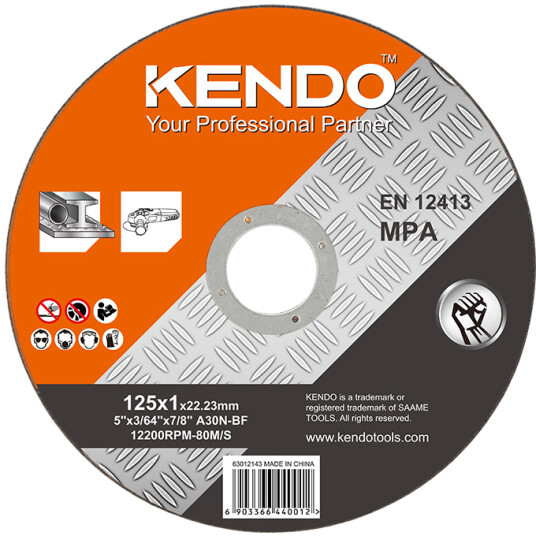 KENDO SLIPESKIVE METALL Ø125MM