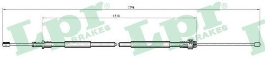 Bremsewire LPR C0104B Bremsewire LPR C0104B