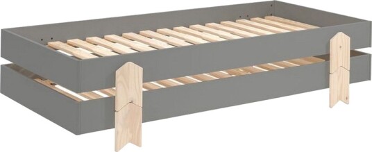 Seng Modulo med pilformede ben Grå 2 Grå 2