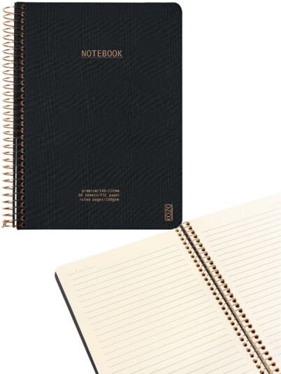 KOZO Premium Notatbok A5 Svart