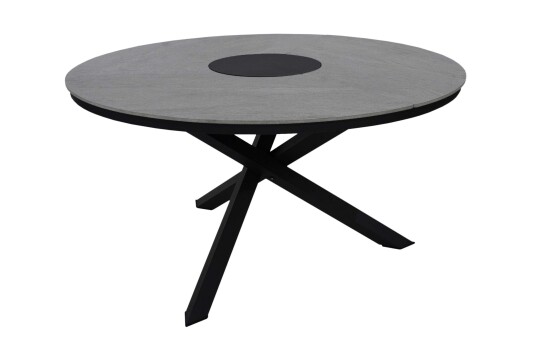 Brafab Kenora spisebord Svart/antrasitt 137 cm Svart