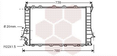 Radiator VAN WEZEL 03002077