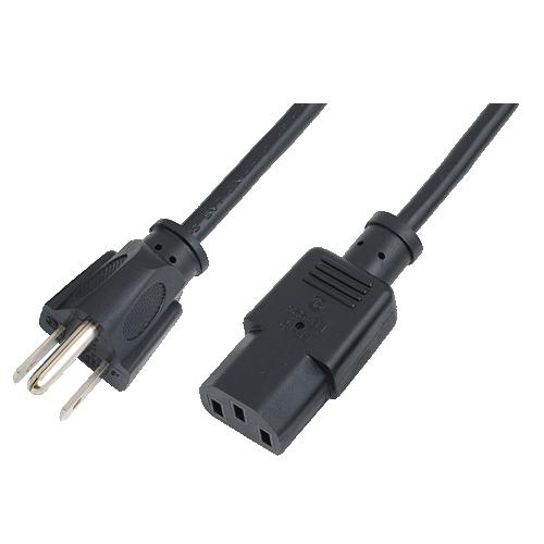 LogiLink Power Cord USA YP 12 / YC 14 black 1,8