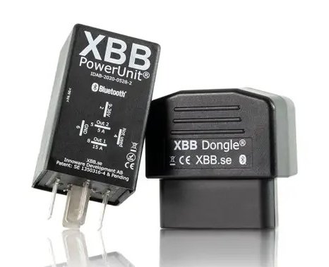 XBB Dongle & XBB PowerUnit (Tesla S,X 2012-2019). Gir deg et nytt styrestrømsignal. Trådløst. Perfekt til ekstralys