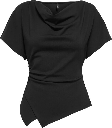 ONLY Onlember S/S Waterfall Top Jrs BLACK XS