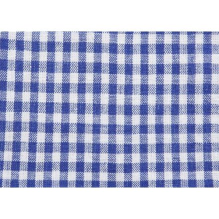 Brændgaard Textile Kjøkkenrutete 4x4mm Bomullsstoff 600 Kobolt 140cm 50cm