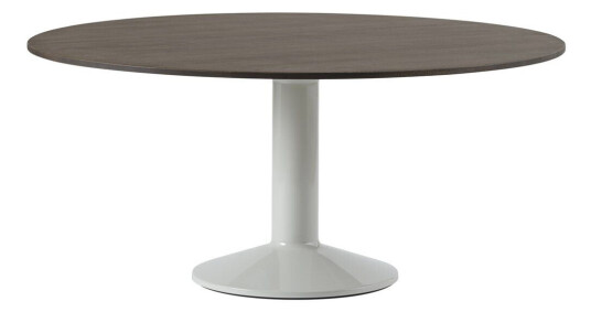 Muuto Midst søylebord Ø 160 Dark Oiled Oak-Grey Muuto Midst søylebord Ø 160 Dark Oiled Oak-Grey