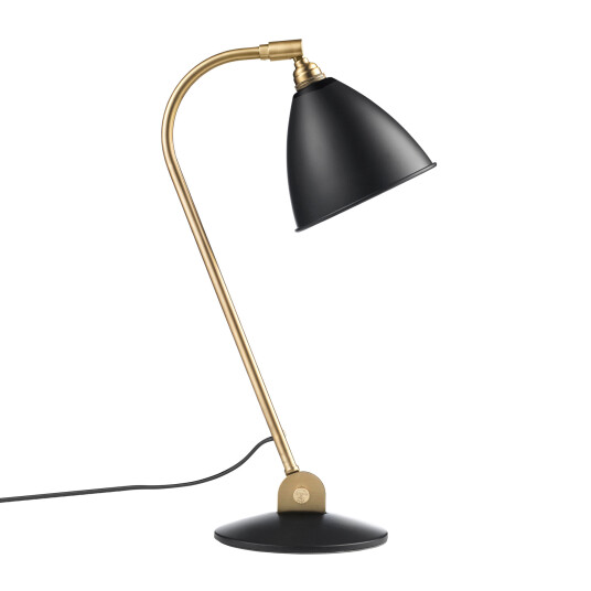 Gubi BL2 Soft Black Semi Matt/Brass