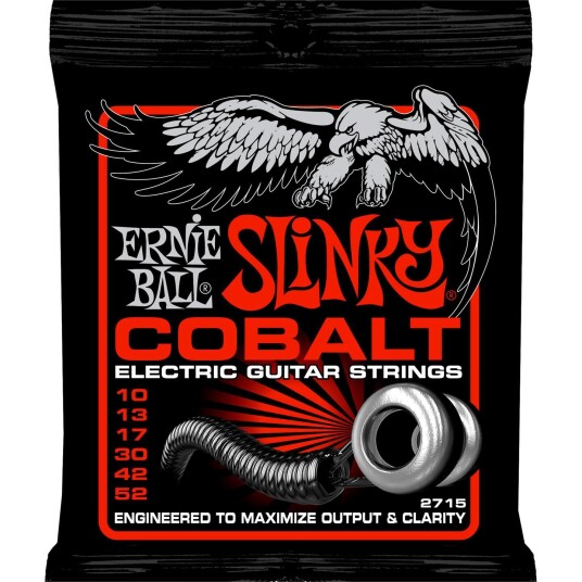 Ernie Ball Eb-2715 Cobalt Skinny Top 010-052 Heavy Bottom Slinky