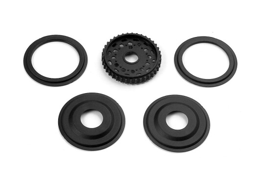 Xray 305058 Diff Pulley 38T with Labyrinth Dust Covers