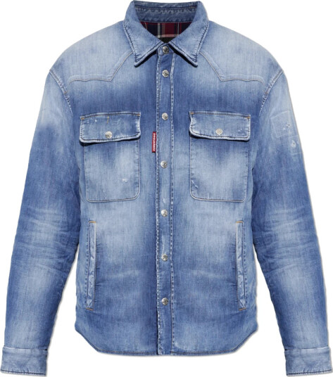 Dsquared2 Herre Skjorter Blå L,
