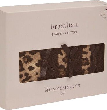 Hunkemöller Multipakk med Brasilianske Bomullstruser Brun