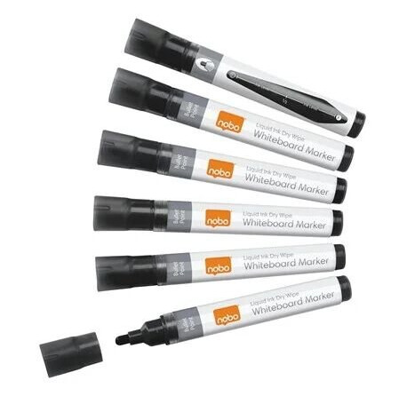 Nobo Liquid Ink - marker - black (pack of 12) Nobo Liquid Ink - marker - black (pack of 12)