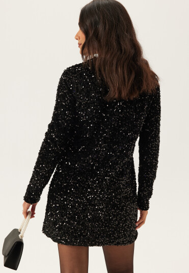 Only Onlanika Ls Sequins V neck Dress